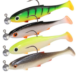 Zestaw Uzbrojonych Przynęt Gumowych Mikado Real Roach Fish 13cm Killer 4szt