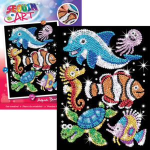 Sequin Art Obraz z cekinów Zestaw Kreatywny Zwierzęta wodne