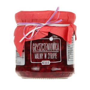 Maliny w syropie 190g Gryszczeniówka