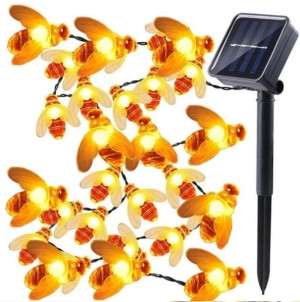Lampa ogrodowa solarna led girlanda pszczoły dekoracja