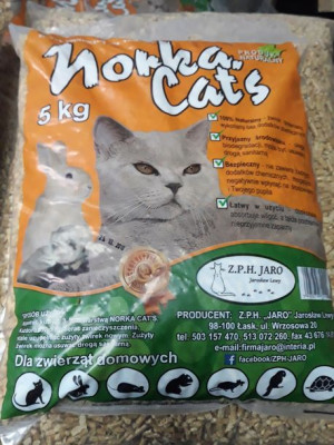 Norka Cat's Drewniany Żwirek dla Kota 5 kg