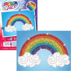 Sequin Art Cekinowy obraz Zestaw kreatywny Tęcza Rainbow