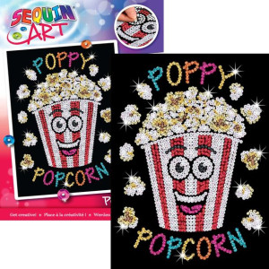 Sequin Art Cekinowy obraz Zestaw kreatywny Popcorn Poppy