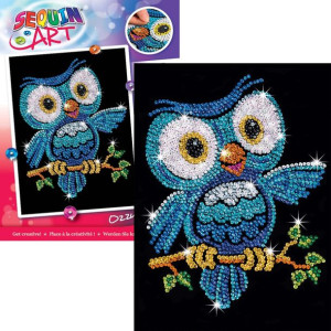 Sequin Art Cekinowy obraz Zestaw kreatywny Sowa Ozzy