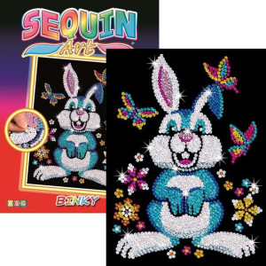 Sequin Art Cekinowy obraz Zestaw kreatywny Królik Binky