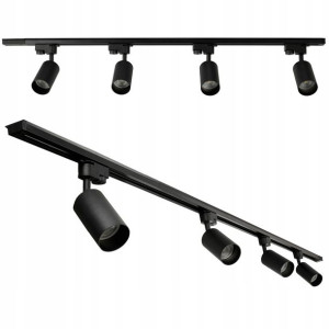 Szynoprzewód LED 4 reflektory GU10 szyna track 2m