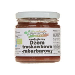 Dżem truskawkowo - rabarbarowy 180g Jacentowska Piwniczka Smaku