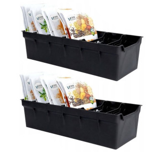 2x Organizer Pojemnik Na Przyprawy Torebki Sypkie