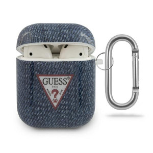 Guess Etui Do Airpods Guaca2Tpujuldb Granatowe Jeans Collection