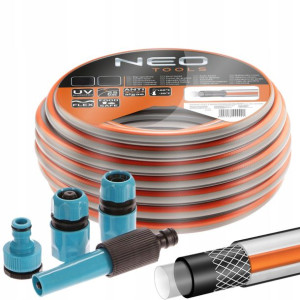 Neo Wąż Ogrodowy 4-warstwy 25bar 1/2'' 50m Złączki