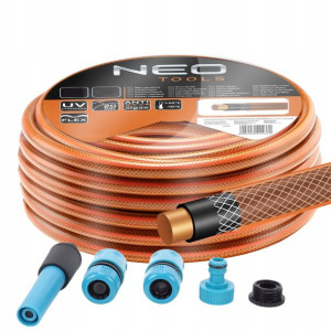 Neo Wąż Ogrodowy 3/4'' 30m Złączki Zraszacz 20bar