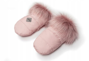 Rękawice do wózka Eskimos, Glik, Pudrowy róż