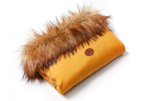 Mufka Eskimos miodowa, z futerkiem, Glik