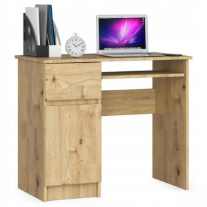 Biurko 90 cm Piksel lewe - dąb artisan