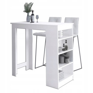 Stolik Barowy Pod Hoker 115cm Stół Kuchenny Biały