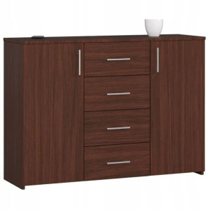 Komoda Półka Szafka K45 110cm 4 Szuflady Wenge