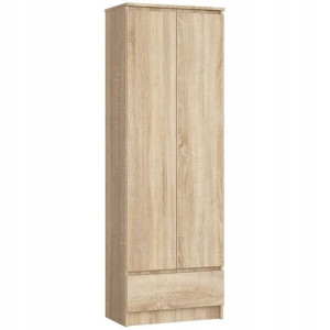 Szafa Regał Biuro 60cm 2d 1sz Sonoma Meble Książki