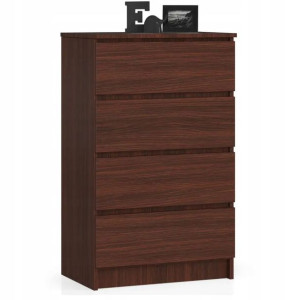 Komoda Komody Szafka K 60cm 4 Szuflady Wenge Duża