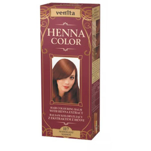 Henna Balsam Koloryzujący Włosy 117 Mahoń 75 ml