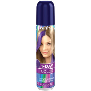 Spray do Włosów 1 Day Color 10 Fioletowa Aura 50ml