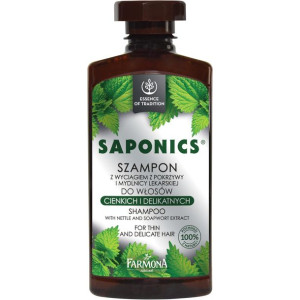 Saponics Szampon Włosy Cienkie Delikatne Pokrzywa