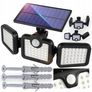 Lampa Solarna z Czujnikiem Zmierzchu Zewnętrzna