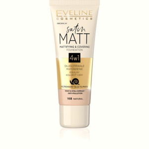 Podkład Matujący Twarz Satin Matt 4w1 103 Natural