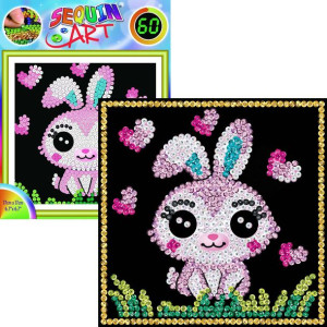 Sequin Art Obraz z cekinów Zestaw kreatywny Króliczek