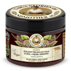 AGAFIA Czarny Peeling do Ciała 37 Ziół Węgiel