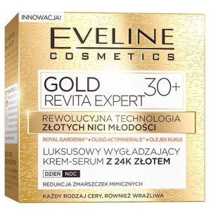 30+ Wygładzający Krem Serum 24K Złoto Dzień Noc