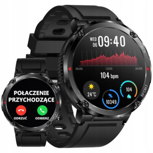 Smartwatch Męski Ciśnienie Menu Pl Bateria 600mah
