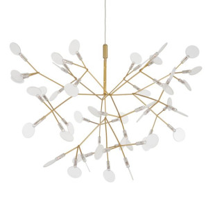 Lampa wisząca FLORA 98 złota - LED, metal