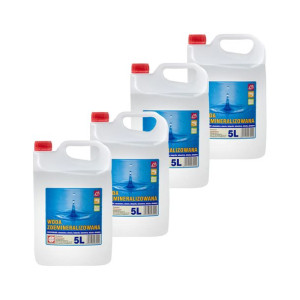 Woda Destylowana Demineralizowana 20l (4x5l)