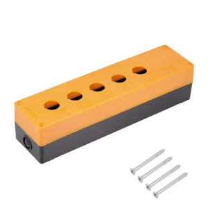 Kaseta sterownicza obudowa żółta 5x otwór 22mm