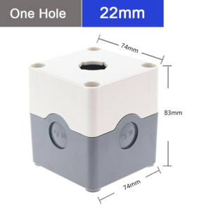 Kaseta sterownicza WYSOKA 85mm 1x otwór 22mm biała