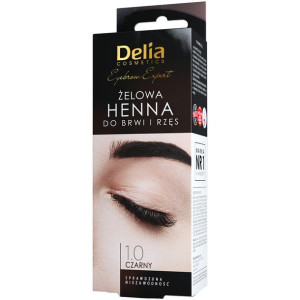 DELIA Żelowa Henna do Brwi i Rzęs 1.0 Czarna