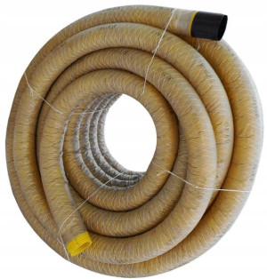 Rura Drenarska Fi 100 w Otulinie - 50 mb - Rolka