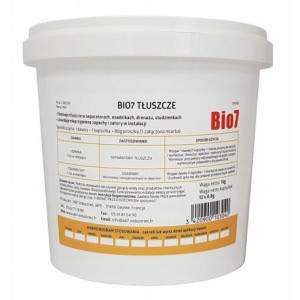 Bio 7 Graisses, Tłuszcze 1 Kg. Odtłuszczacz