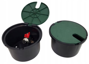 Skrzynka punkt poboru wody z zaworem 3/4"
