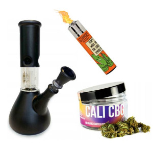 Zestaw Bongo Novia + Susz CBD 10g + Zapalniczka Clipper