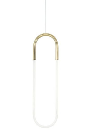 Lampa wisząca PUZO złoty mosiądz 80 cm
