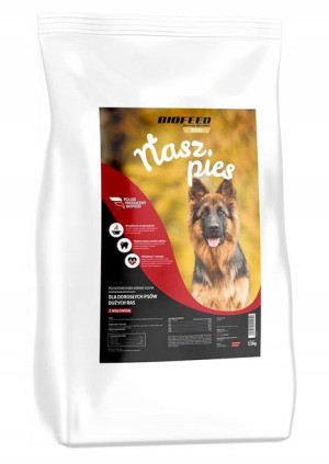 BIOFEED Nasz Pies karma dla psa z Wołowiną 15 kg