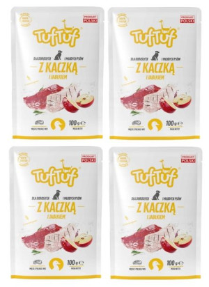 Karma TUF TUF z Kaczką i Jabłkiem Saszetka 4x100g