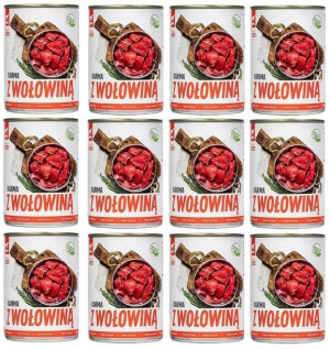 Karma TUF TUF 65% Mięsa z Wołowiną 12 x 400g