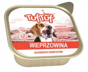 Karma Tuf Tuf Pasztet z Wieprzowiny dla psa 300g
