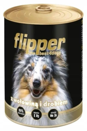 Karma mokra Flipper wołowina z drobiem 400 g
