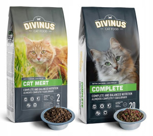 DIVINUS CAT MEAT / COMPLETE z witaminami 2 x 2kg