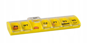 Kasetka Na Leki Tabletki Pojemnik Organizer 7x1