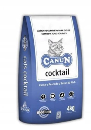 Karma dla kota CANUN CATS COCKTAIL z drobiem 8 kg