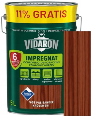 Vidaron Impregnat V08 Palisander Królewski 5l